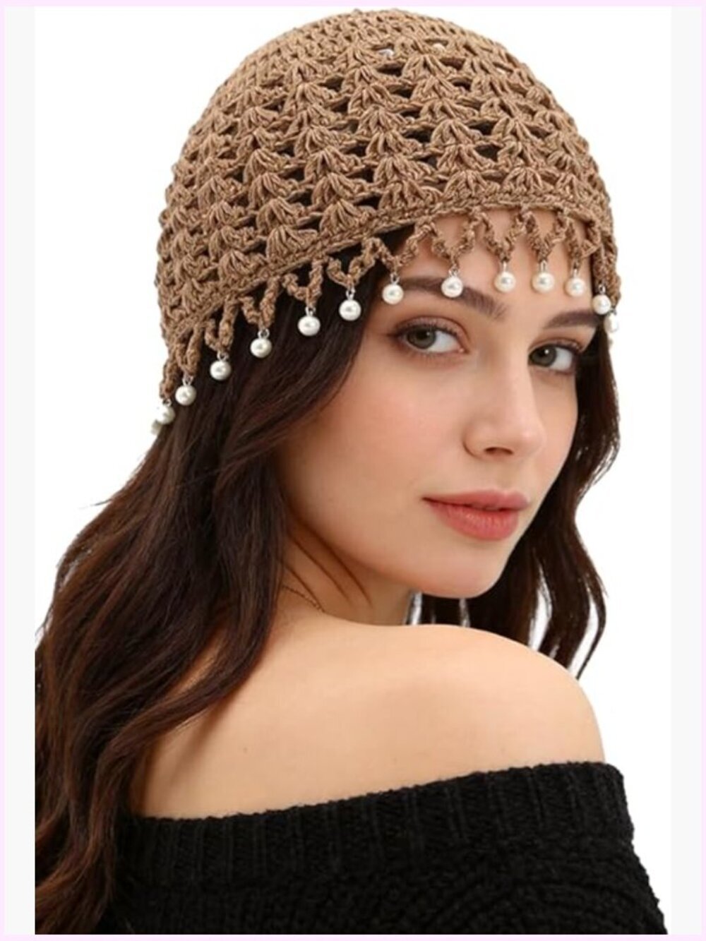 Cotton Crochet Slouchy Beanie Handmade Knitted Skull Cap for Summer Travel